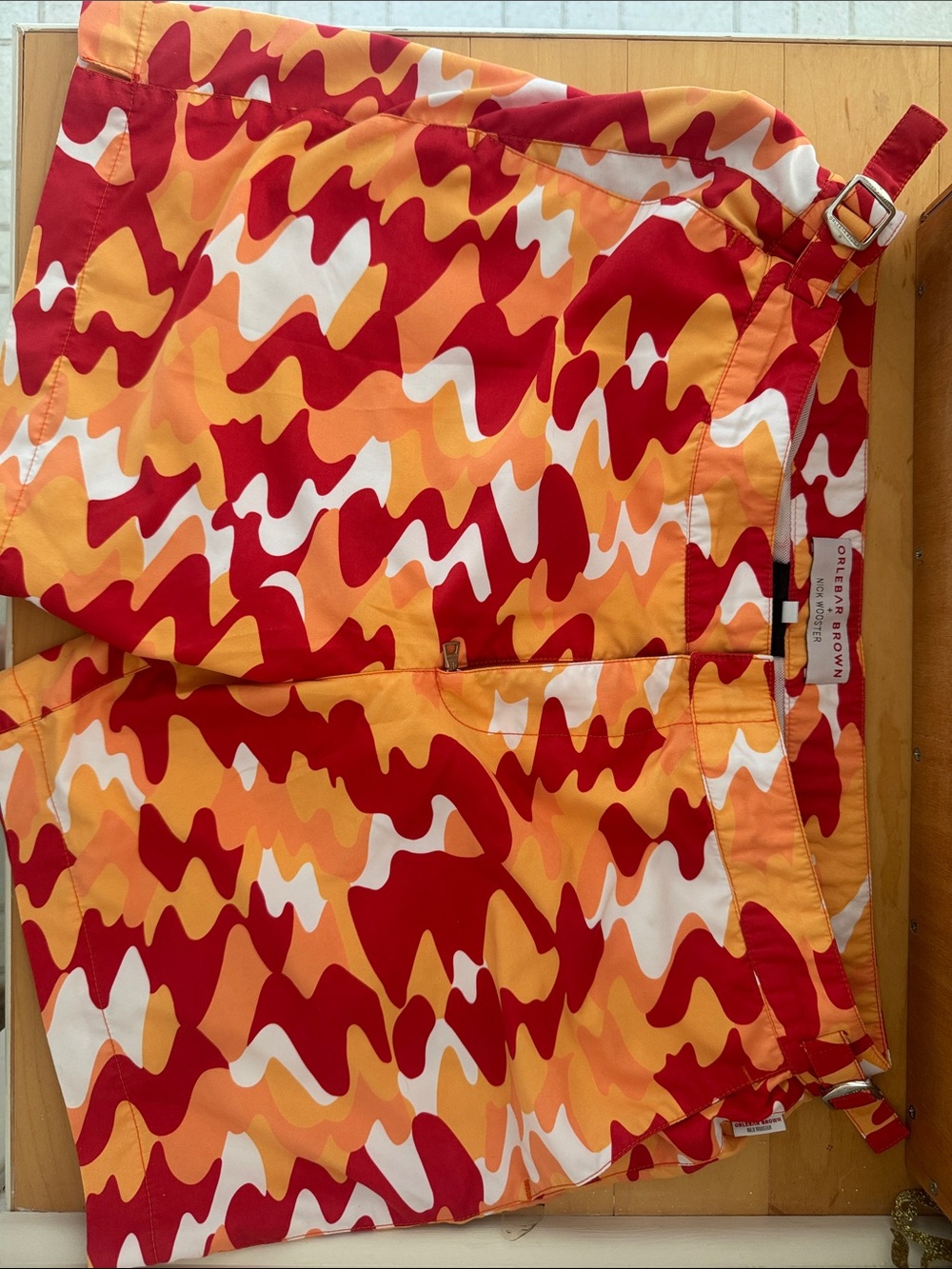 Orlebar Brown x Nick Wooster Camo collab swim short